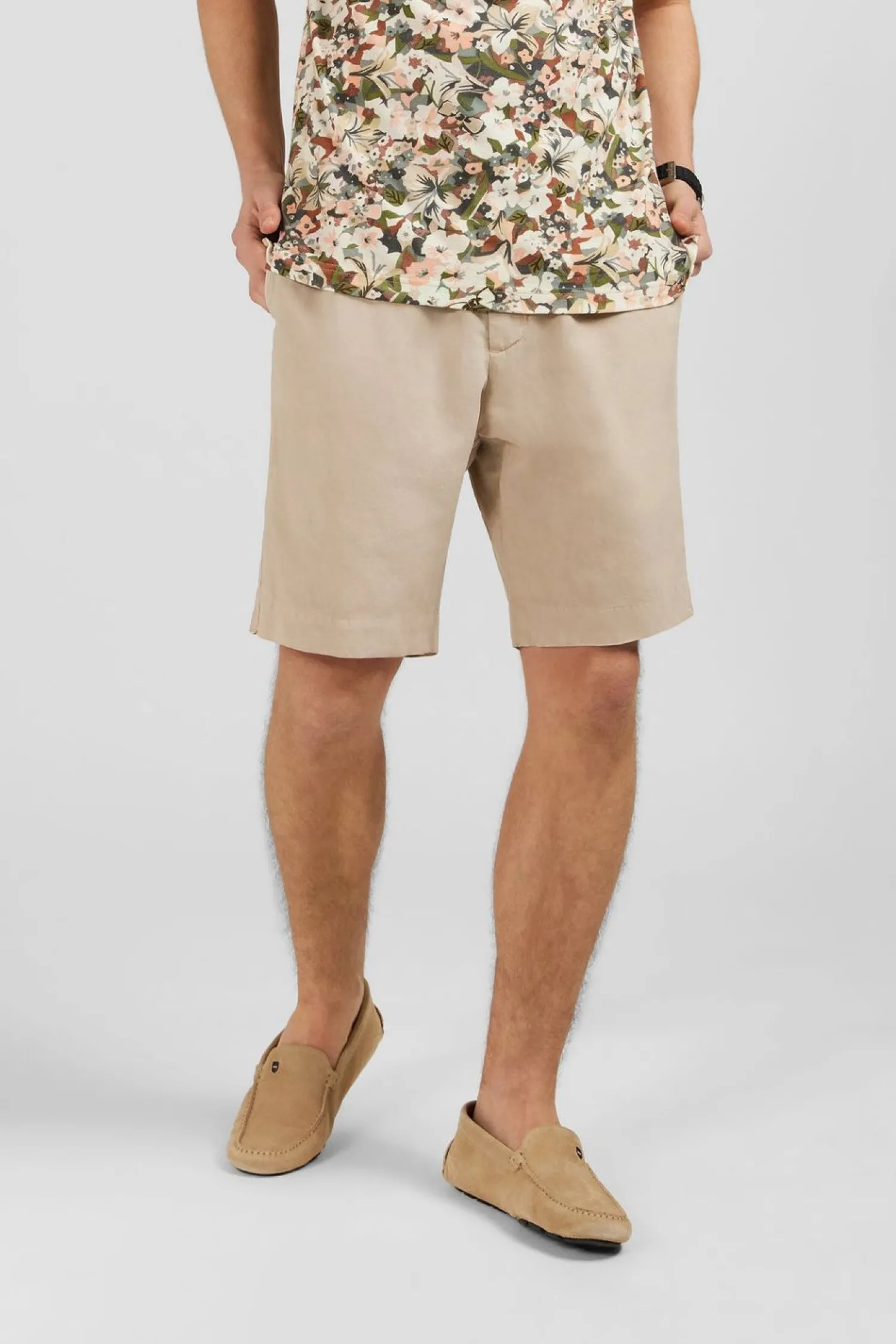 Discount Beruda Beige A Taie Eatiquee Homme Shorts Et Bermudas