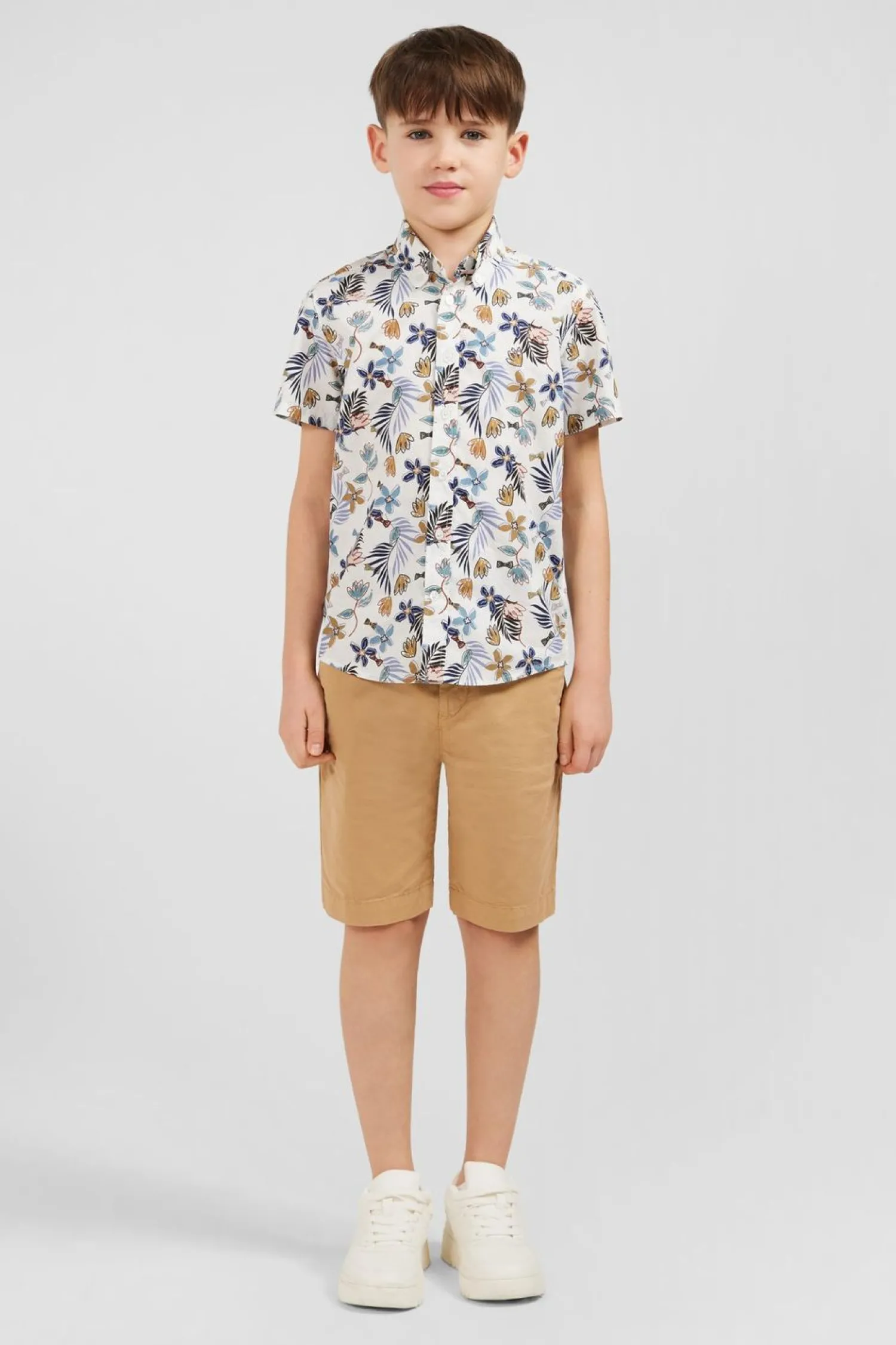 Best Bermuda Chino Beige En Coton Stretch Enfant Enfant