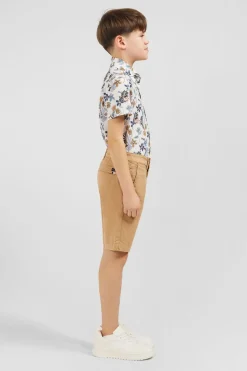 Best Bermuda Chino Beige En Coton Stretch Enfant Enfant
