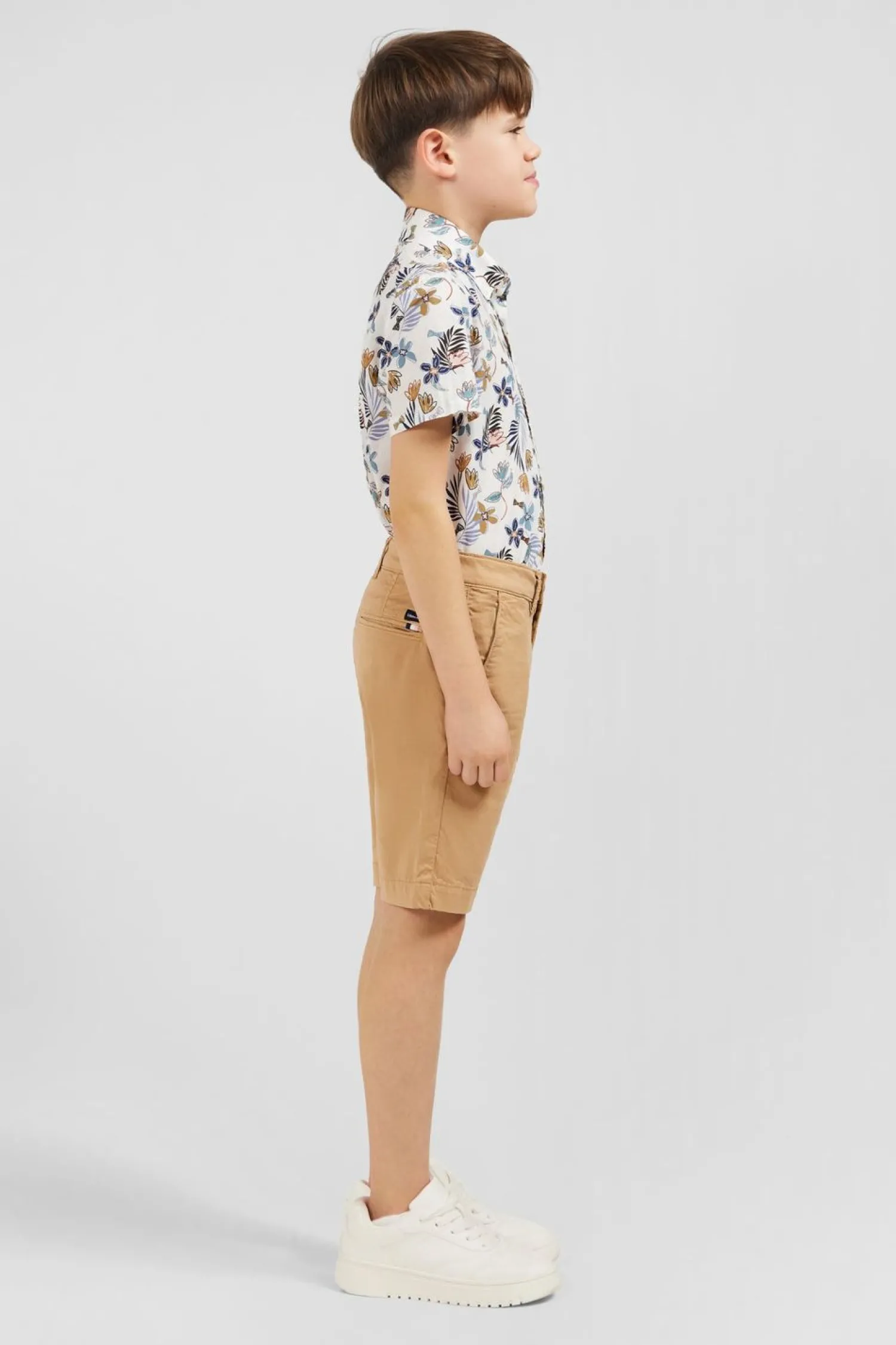 Best Bermuda Chino Beige En Coton Stretch Enfant Enfant