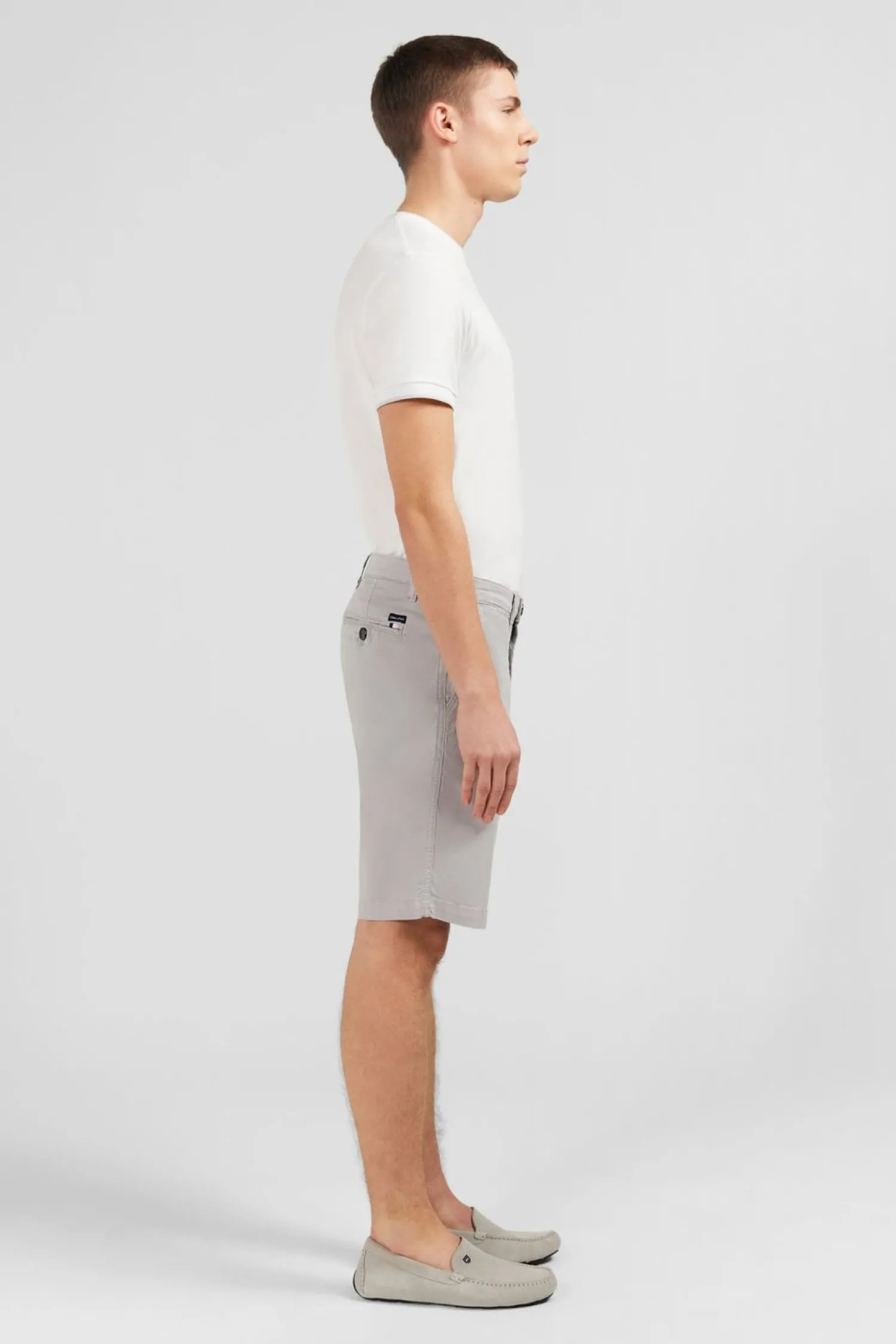 Outlet Beruda Gri Uni Homme Shorts Et Bermudas
