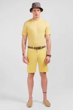 Sale Beruda Jaune Uni Homme Shorts Et Bermudas
