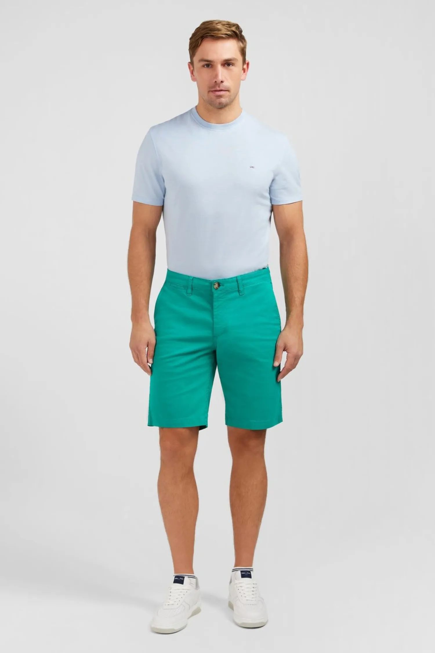 Outlet Beruda Vert Uni Homme Shorts Et Bermudas