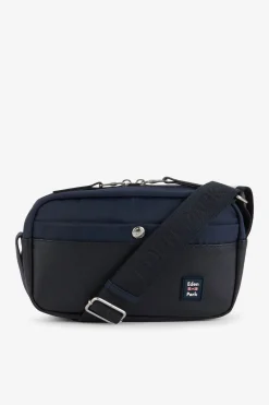 New Besace Bleu Marine Avec Effet Cuir Graine Homme Sacoches