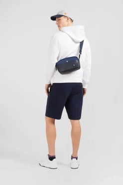New Besace Bleu Marine Avec Effet Cuir Graine Homme Sacoches