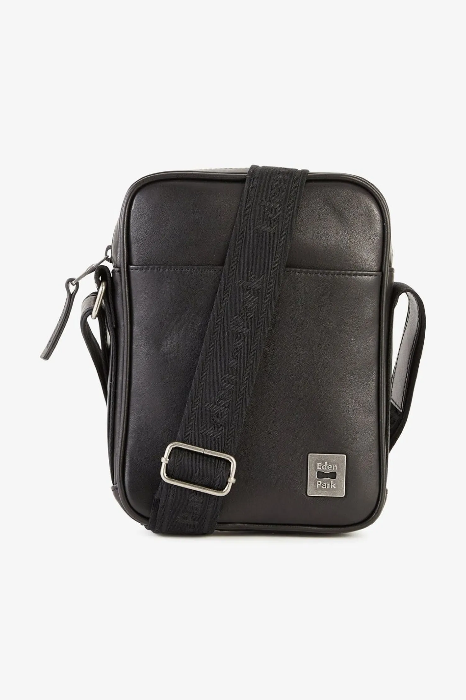 Clearance Besace Rectangulaire En Cuir Noir Homme Sacoches