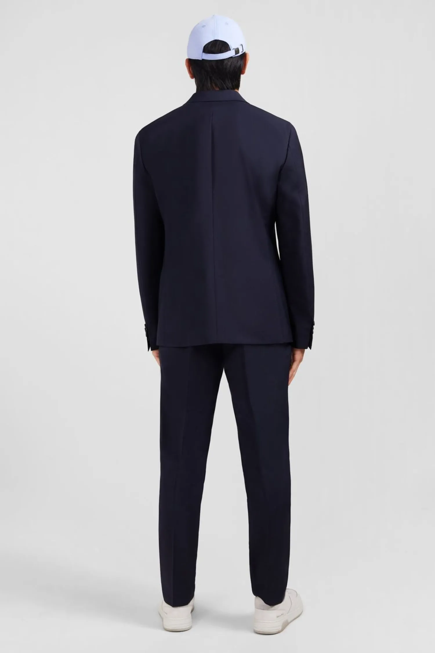 Discount Blazer Bleu Fonce Details Noeud En Relief Homme Blazers Et Costumes