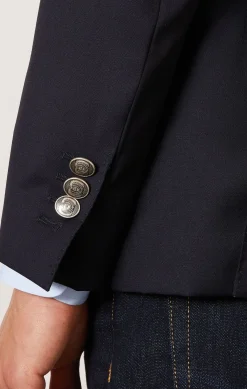 Discount Blazer Bleu Marine 100 % Laine Homme Blazers Et Costumes