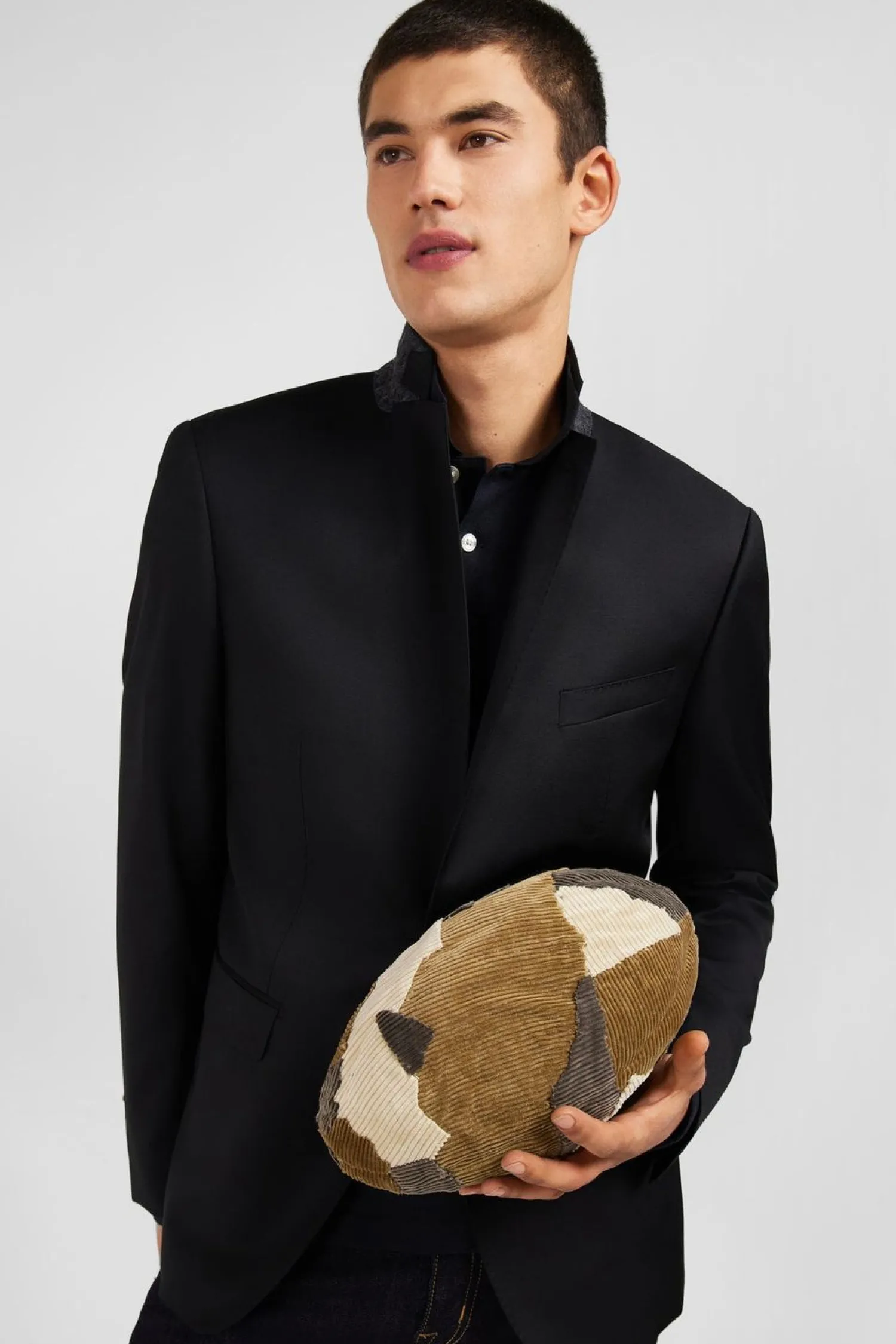 Blazer Noir 100 % Laine Homme Blazers Et Costumes