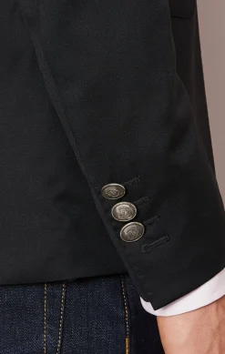 Discount Blazer Noir Slim Fit 100 % Laine Homme Blazers Et Costumes