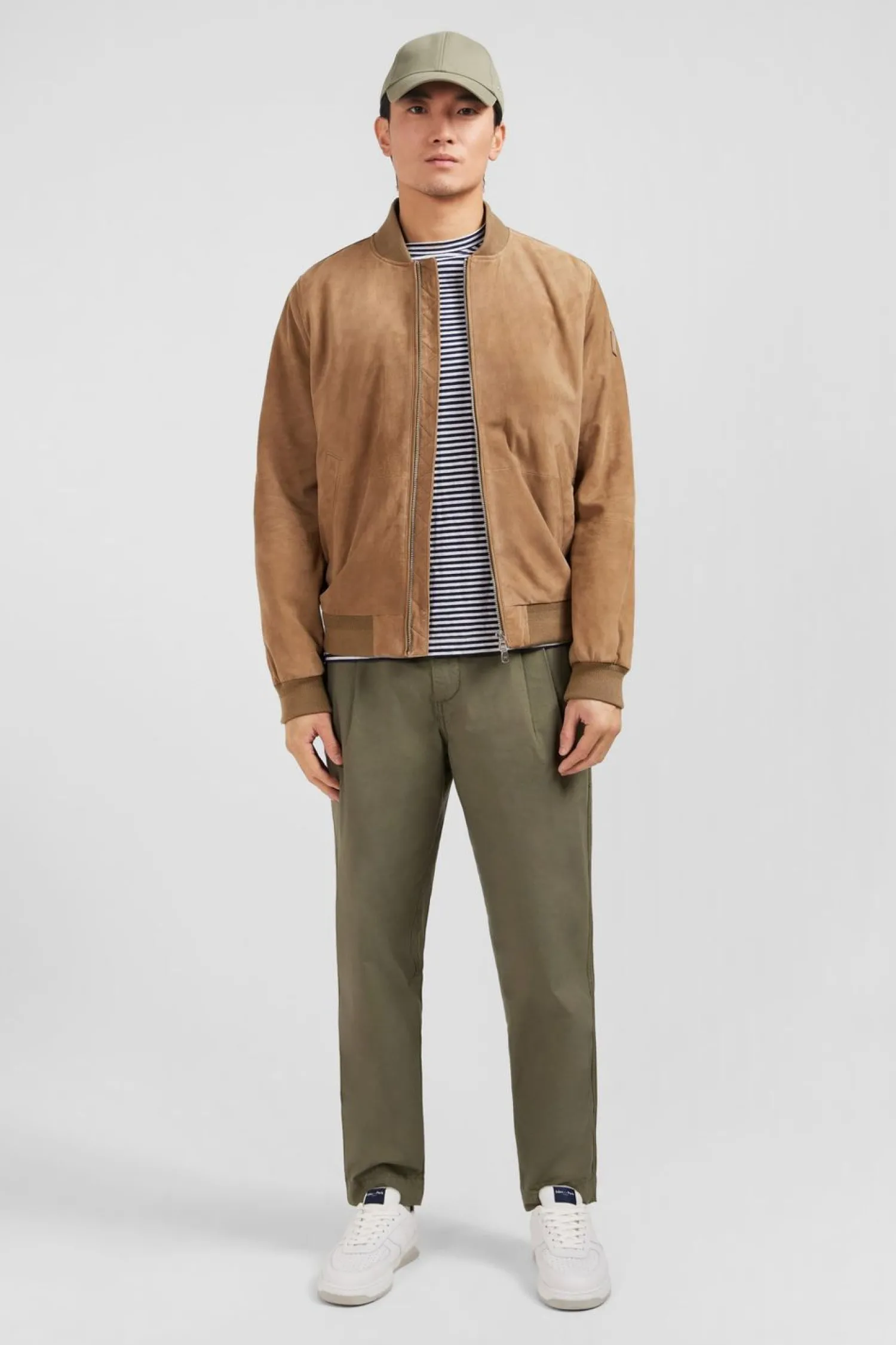 Hot Bouon Beige Uni Homme Manteaux Et Vestes