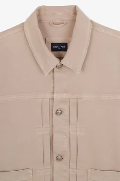 New Bouon Beige Uni Homme Manteaux Et Vestes
