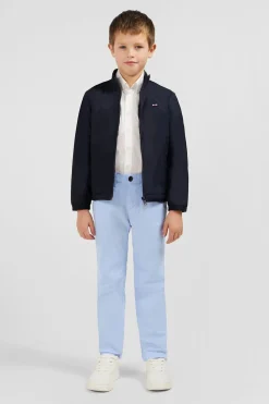 New Blouson Coupe-Vent Marine A Broderie Embleme Enfant Enfant