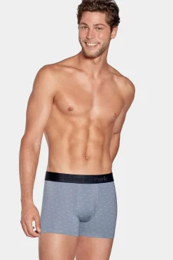 Hot Boxer A icro otif Noeud Papion Gri Et Roe En Coton tretch Homme Sous-Vêtements