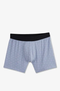 Hot Boxer A icro otif Noeud Papion Gri Et Roe En Coton tretch Homme Sous-Vêtements