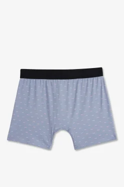 Hot Boxer A icro otif Noeud Papion Gri Et Roe En Coton tretch Homme Sous-Vêtements