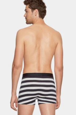 Sale Boxer Cerce arine Et Gri En Coton tretch Homme Sous-Vêtements