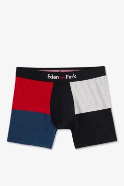 Clearance Boxer Coorbock arine Rouge Et Gri En Coton tretch Homme Sous-Vêtements