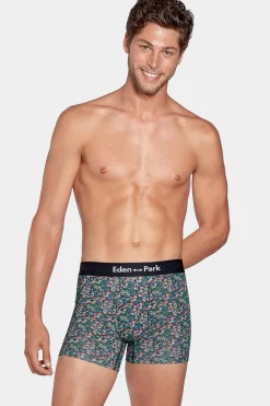 Sale Boxer Vert icro Iprie Feur En Coton tretch Homme Sous-Vêtements