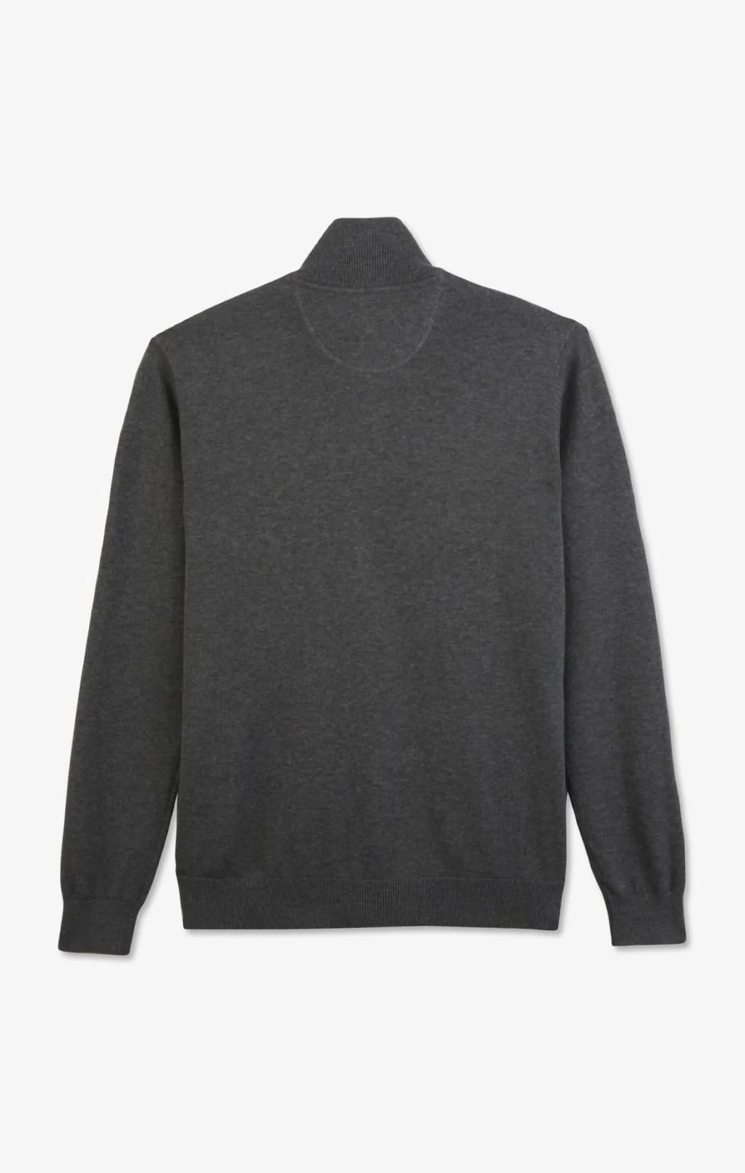 Sale Cardigan Gri Zippe En Coton Homme Cardigans
