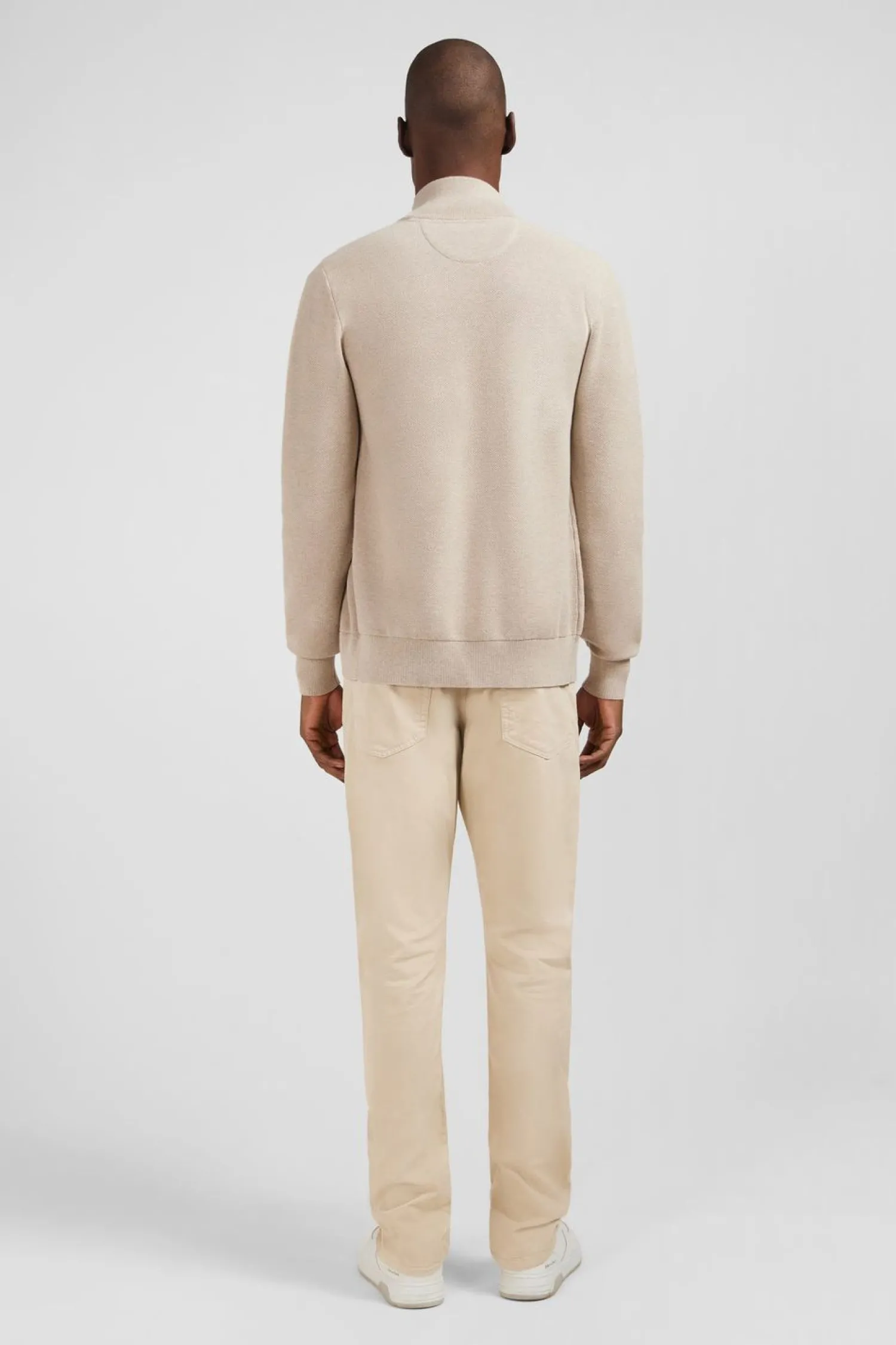 New Cardigan Zippe Beige Homme Cardigans