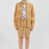Discount Cardigan Zippe En Coton Beige A Jeux De Maille Enfant Enfant