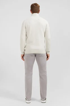 Sale Cardigan Zippe Gri Homme Cardigans