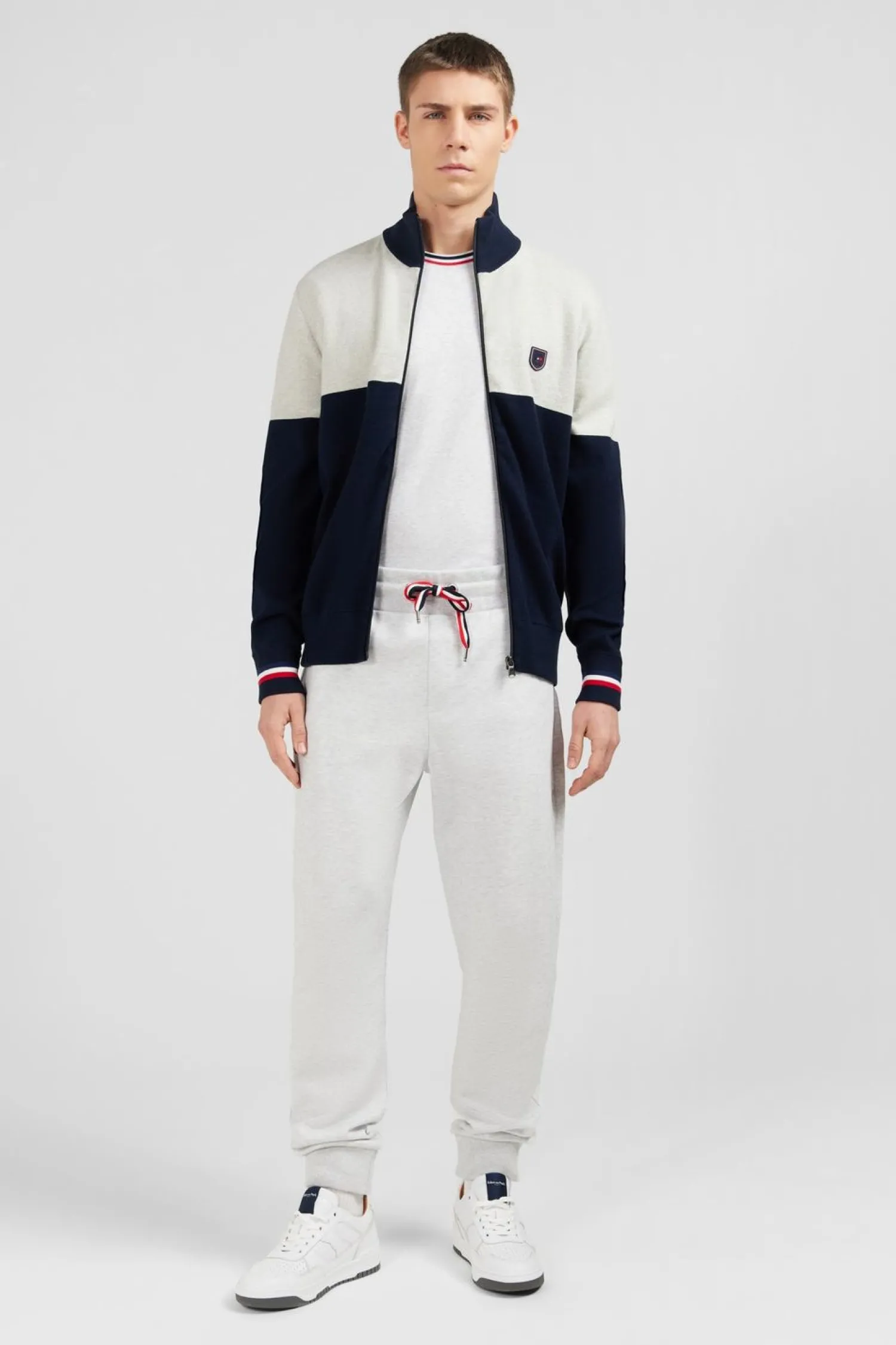 Hot Cardigan Zippe Gri Coorbock Homme Cardigans