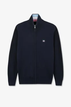 Discount Cardigan Zippe arine En Coton Ebee Tricoore Homme Cardigans