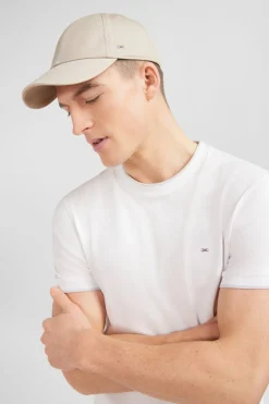 New Casquette Beige En Toile De Coton Broderie Noeud Papillon Homme Casquettes