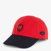 Best Casquette En Coton Bicolore Marine Et Rouge Embleme Coq Homme Casquettes
