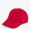 Outlet Casquette Rouge En Toile De Coton Broderie Noeud Papillon Homme Casquettes