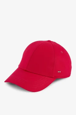 Outlet Casquette Rouge En Toile De Coton Broderie Noeud Papillon Homme Casquettes