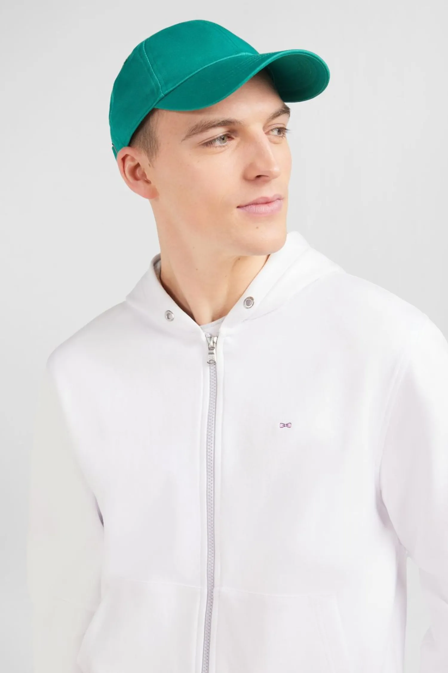 Online Casquette Verte En Toile De Coton Broderie Noeud Papillon Homme Casquettes