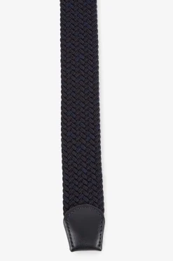 Outlet Ceinture Bleu Marine Tressee Homme Ceintures