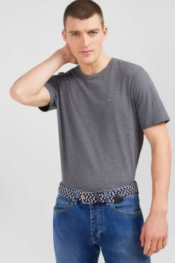 Hot Ceinture Tressee Elastique Tricolore Rose Homme Ceintures