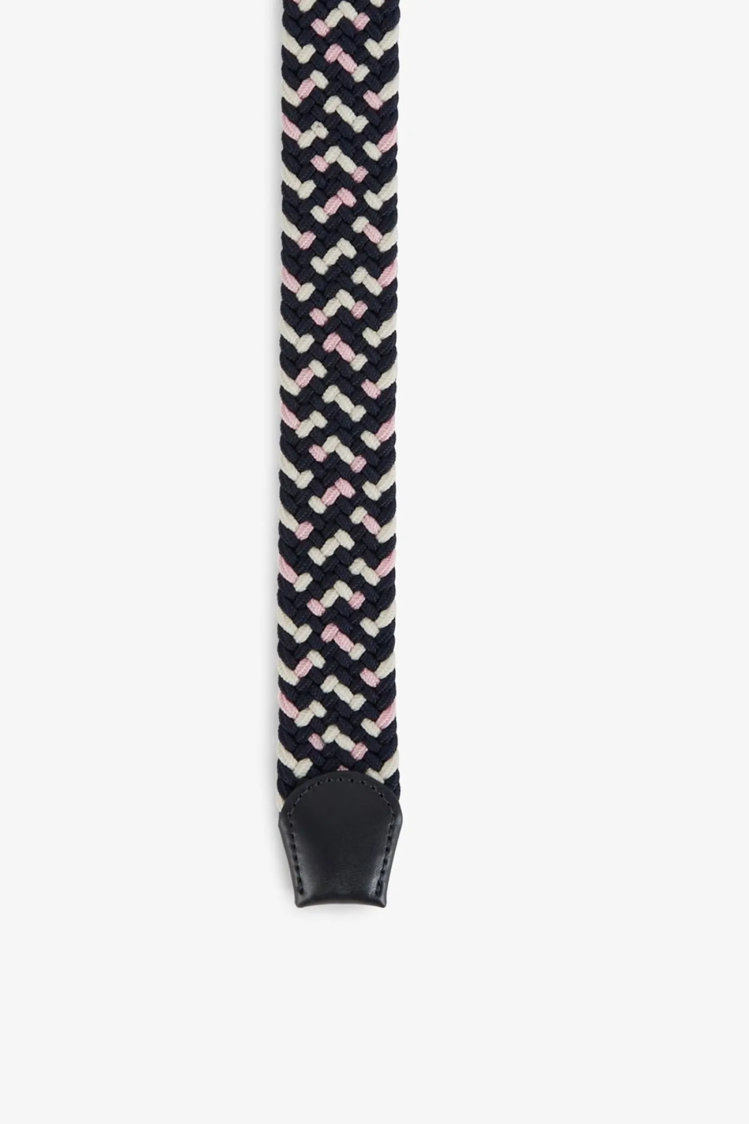 Hot Ceinture Tressee Elastique Tricolore Rose Homme Ceintures