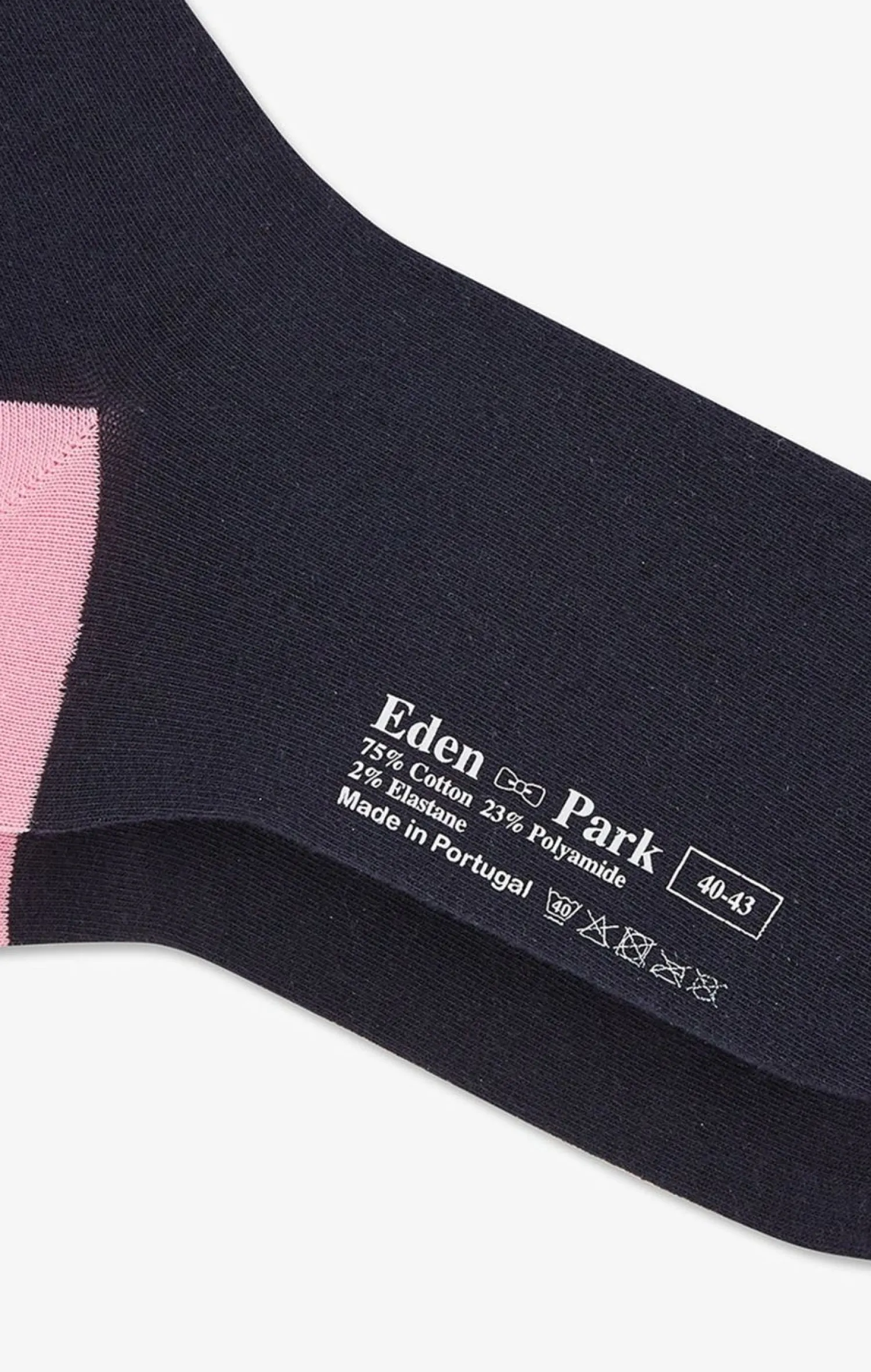 Online Chaussettes Montantes Bleu Marine Color-Block Homme Chaussettes