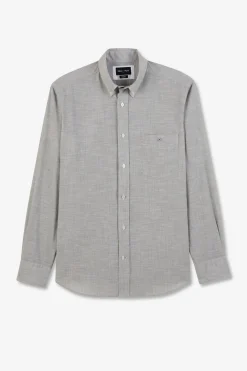 Best Cheie Beige Cair En Coton Dobby Homme Chemises