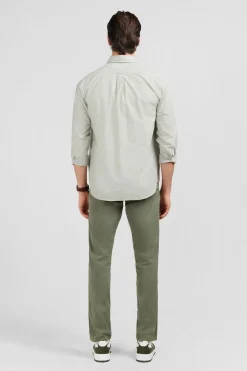 Best Cheie Beige Cair En Coton Dobby Homme Chemises