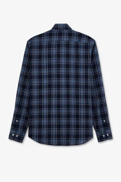New Cheie Beue A Carreaux Homme Chemises