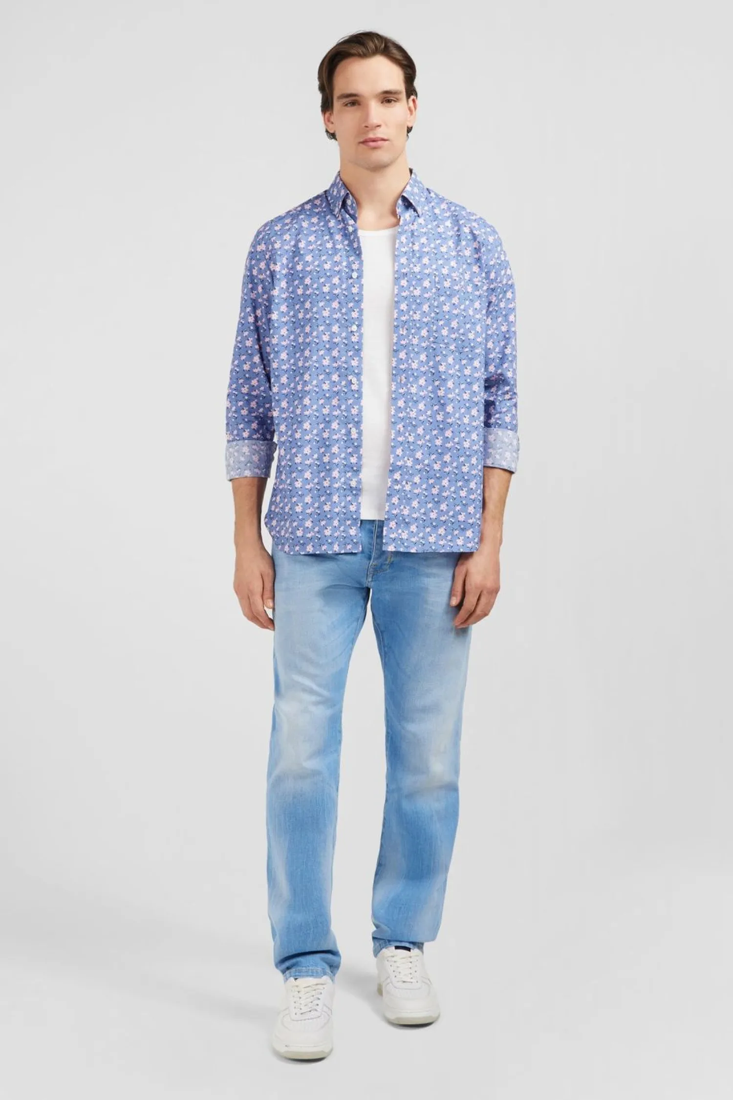Clearance Cheie Beue Ipriee Excuif Feur Homme Chemises