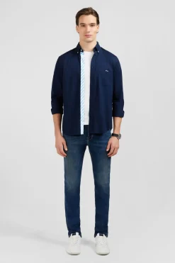 Best Cheie Beu Fonce A Broderie Homme Chemises