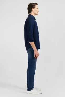 Best Cheie Beu Fonce A Broderie Homme Chemises
