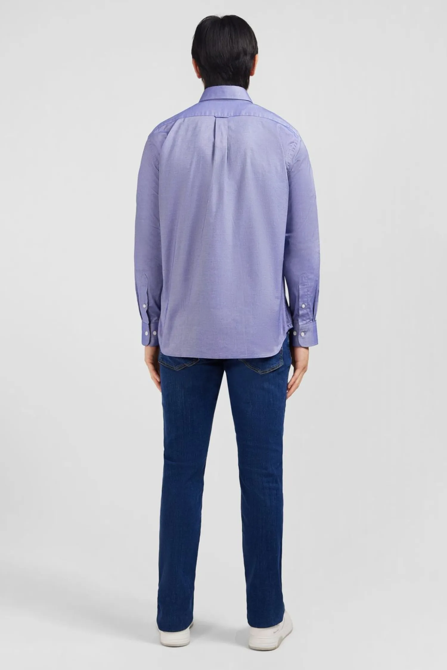 Sale Cheie Beu arine Unie En Coton Homme Chemises