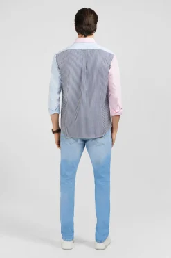 Online Cheie Coorbock A Rayure Homme Chemises