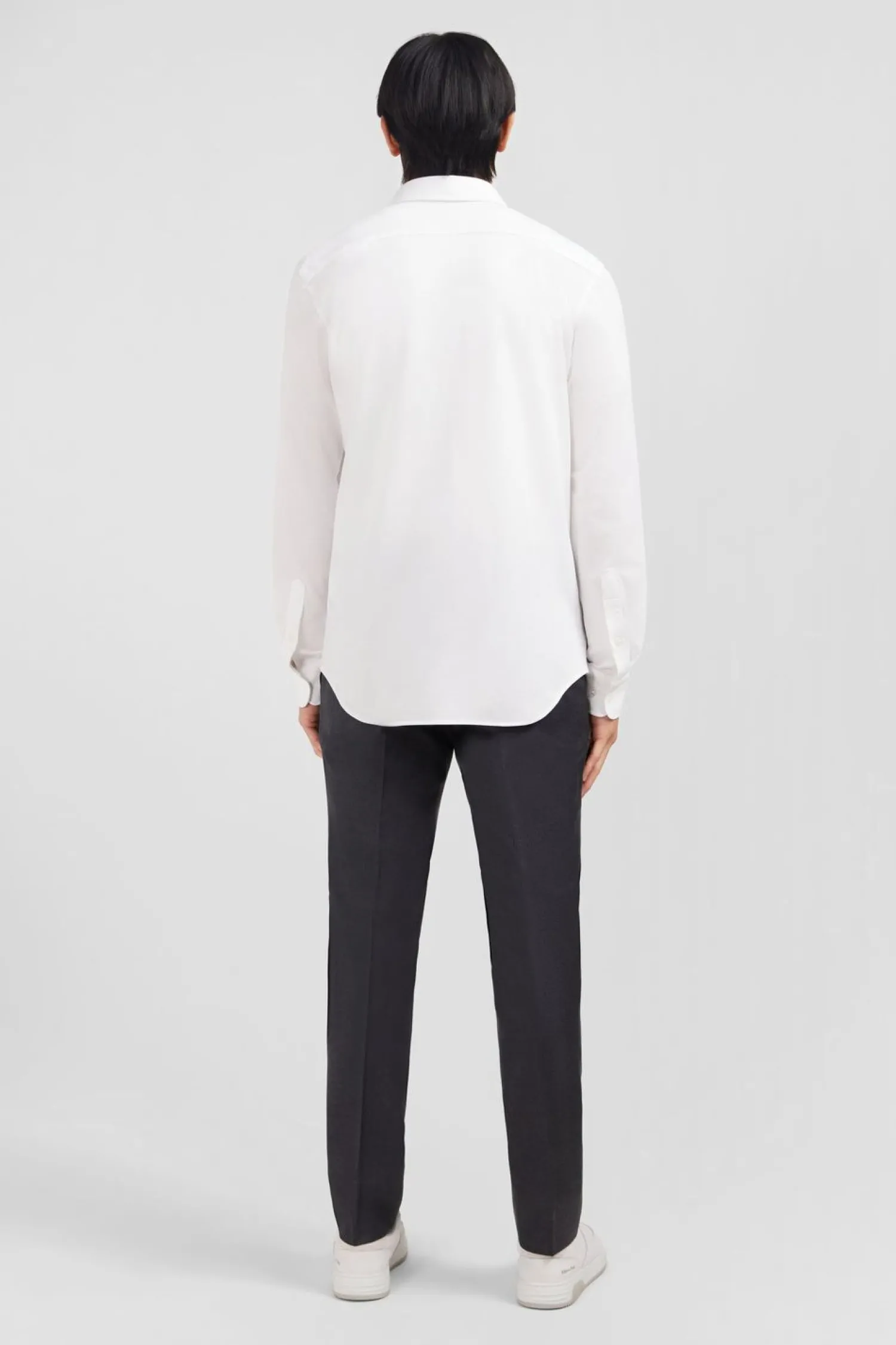 New Cheie En Coton Pinpoint Banc Homme Chemises
