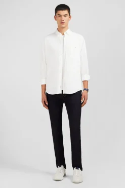Hot Cheie En Coton Pinpoint Banc Homme Chemises