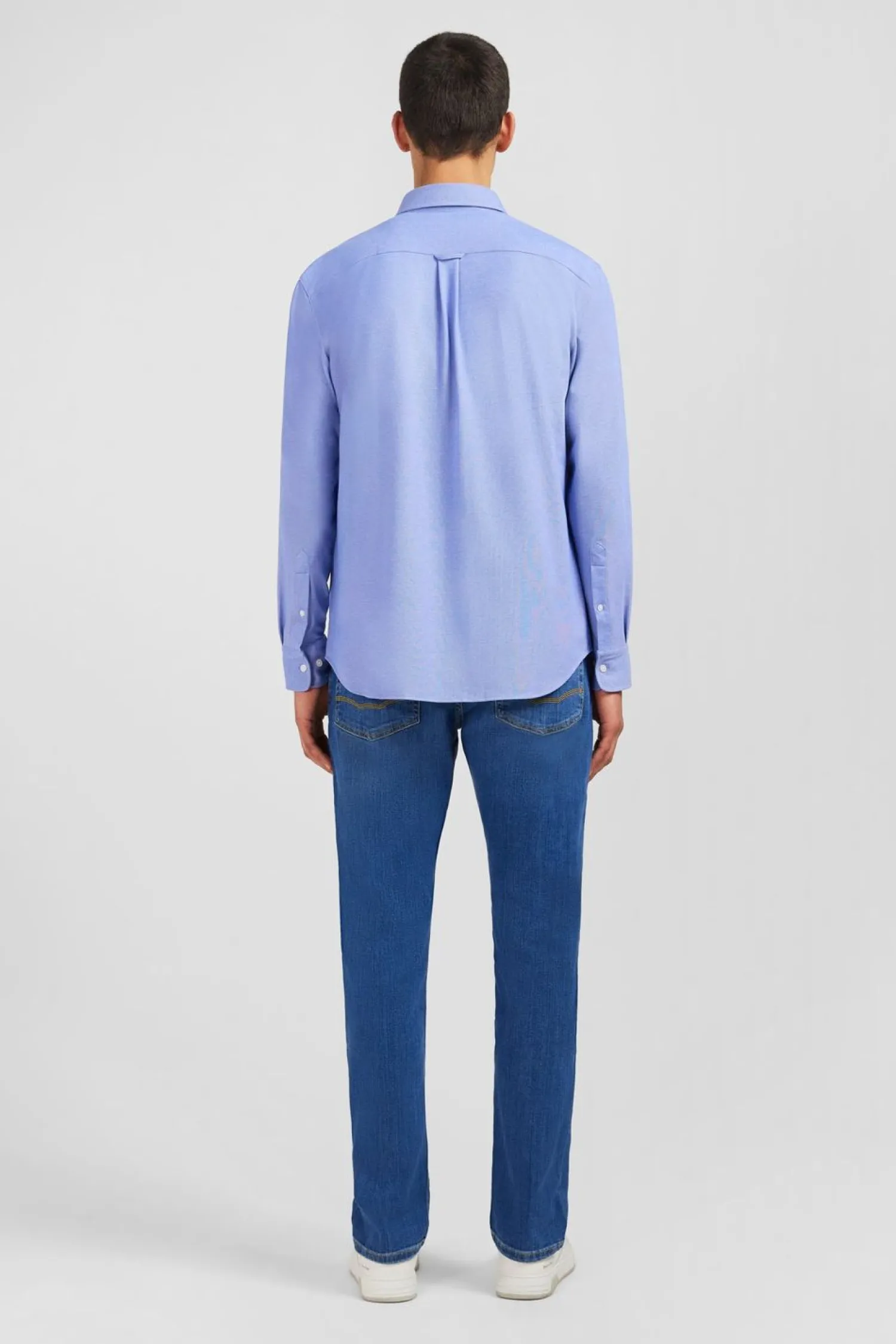 Hot Cheie En Coton Pinpoint Beu Homme Chemises