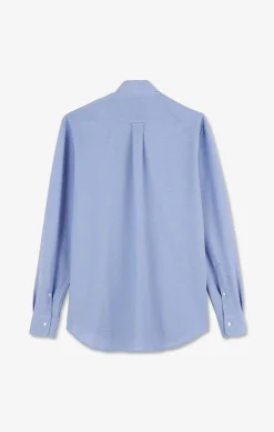 Hot Cheie En Coton Pinpoint Beu Homme Chemises